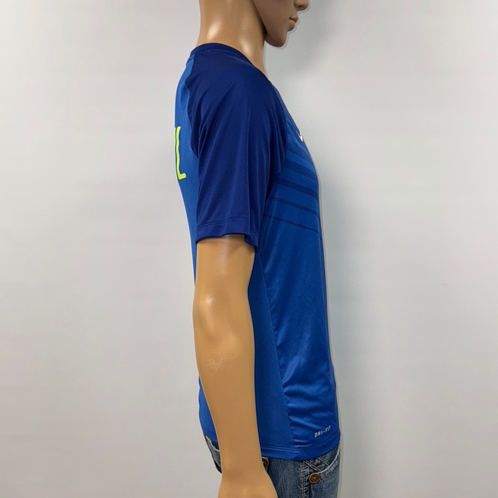 Nike Blue Brazil Training Soccer Jersey - Picture 10 of 14